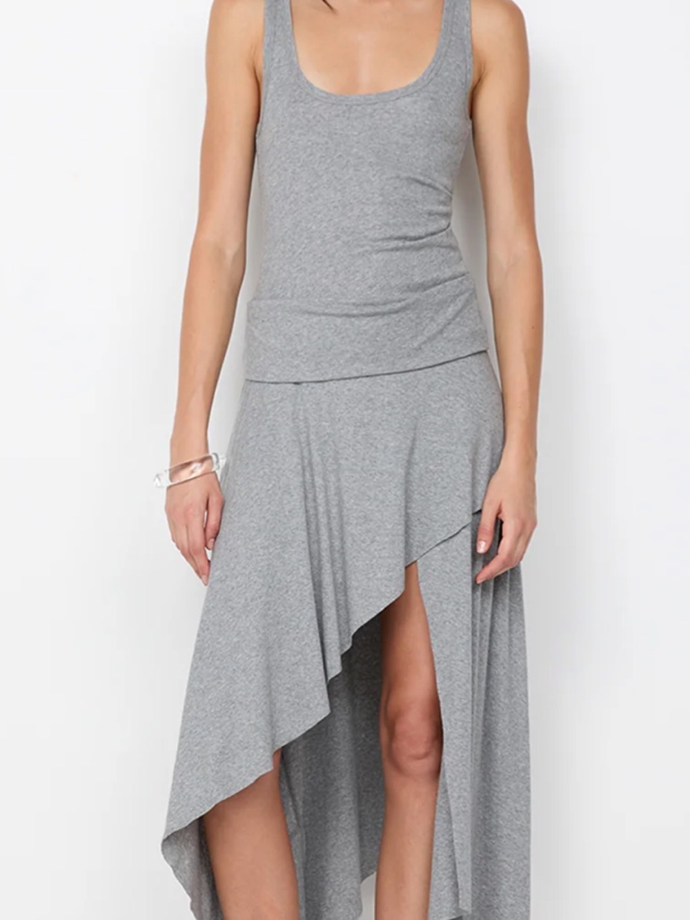 Bec & Bridge Light Grey High-Low Tank Dress